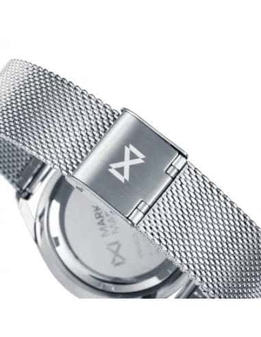 Reloj para Mujer de Acero con Correa de Malla y Esfera Azul Minimalista - Mark Maddox MM7109-36