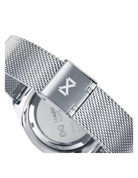 Reloj para Mujer de Acero con Correa de Malla y Esfera Azul Minimalista - Mark Maddox MM7109-36