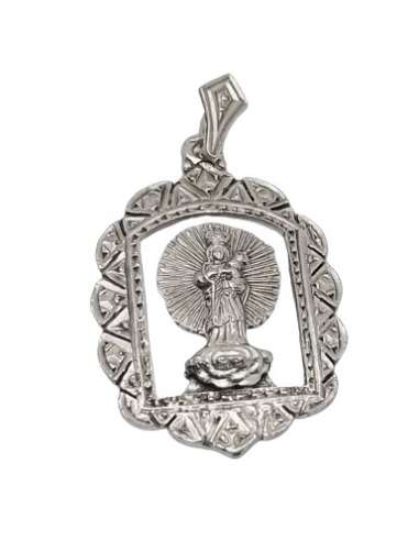 Medalla Virgen de  Loreto Plata 37x25 mm 5.70grms