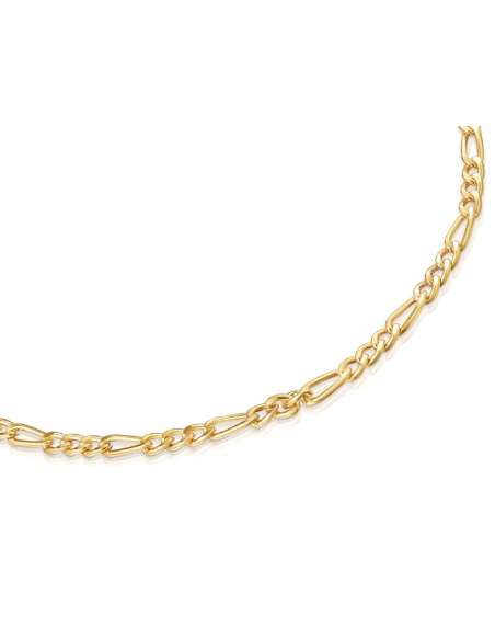 Cadena Caballero eslabón 3x1 - Oro Amarillo 18k