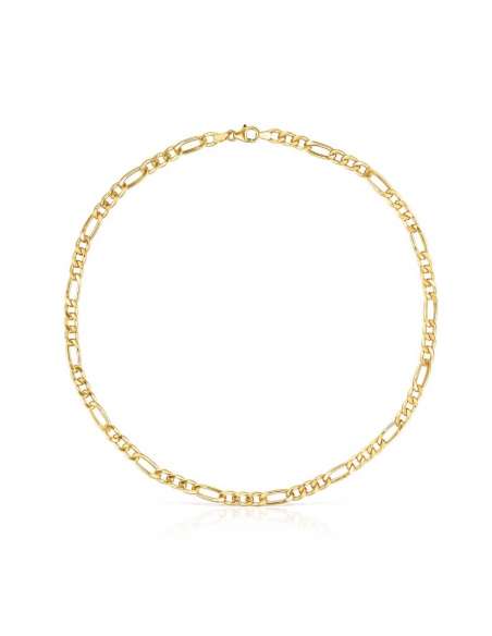 Cadena Caballero eslabón 3x1 Oro - Oro Amarillo 18k