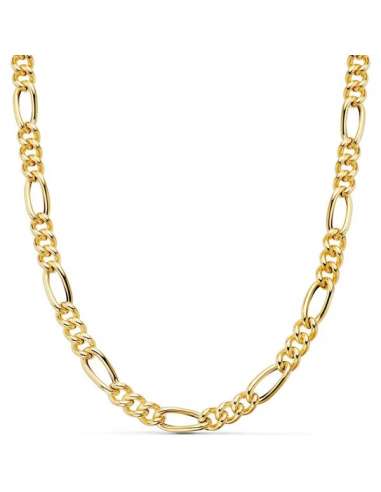 Cadena Caballero eslabón 3x1 Oro - Oro Amarillo 18k