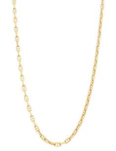 Cadena para Caballero Eslabón forzado Ancla - Oro amarillo 18K