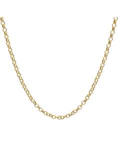 Cadena Caballero eslabón Roll-on - Oro amarillo 18k