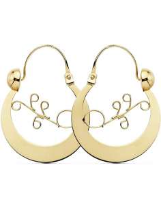 Pendientes para Mujer Aro canario - Oro Amarillo 18K