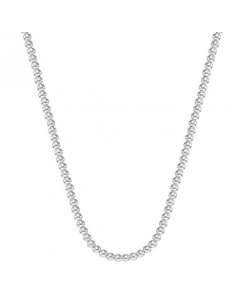 Cadena de bolitas Oro Blanco - Oro Blanco de 18k