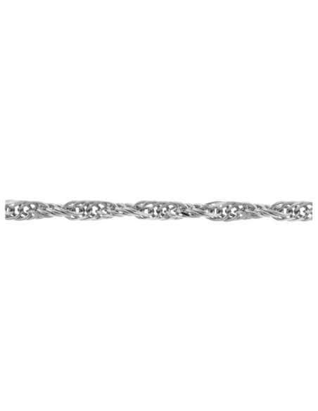 Cadena Singapur  Oro Blanco - Oro Blanco 18K