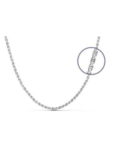 Cadena Diamantada Oro Blanco - Oro Blanco 18K