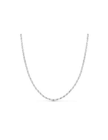 Cadena Diamantada Oro Blanco - Oro Blanco 18K
