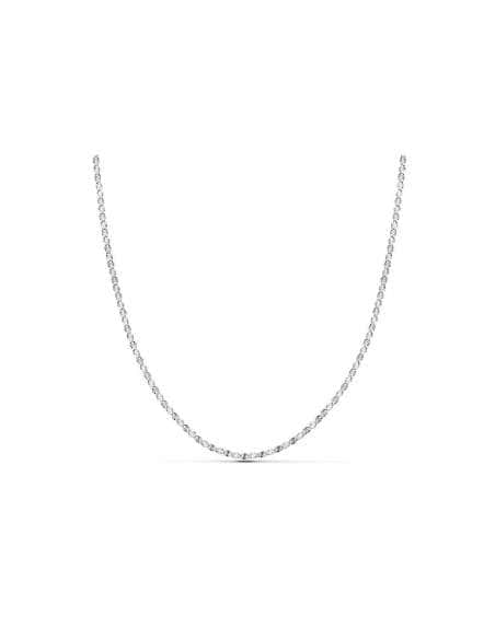 Cadena Diamantada Oro Blanco - Oro Blanco 18K