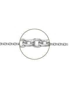 Cadena  Oro Blanco Rolon - Oro Blanco 18K