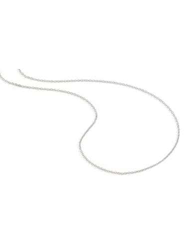 Cadena  Oro Blanco Rolon - Oro Blanco 18K