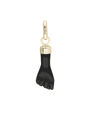 Colgante Puño negro de Oro - Oro Amarillo 18k