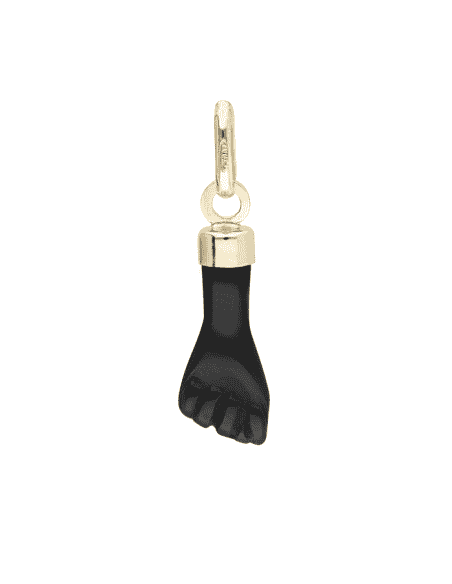 Colgante Puño negro de Oro - Oro Amarillo 18k