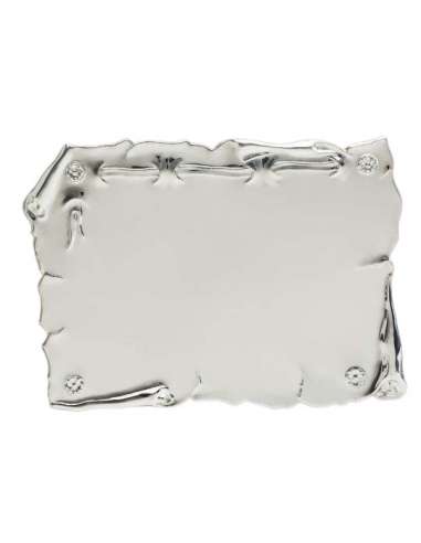 Placa Homenaje Aluminio Pergamino ( Grabado Incluido)
