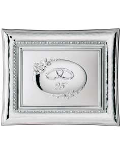 Marco Fotos o Placa Conmemorativa 25º Aniversario Flores - Valenti 554/4L (Personalizable)