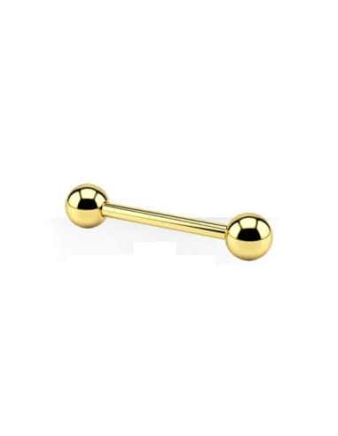 Piercing para el pezón o lengua - Acero quirúrgico (10mm)
