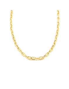 Cadena para Caballero Eslabón forzado Ancla - Oro amarillo 18K