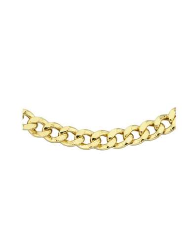 Cadena Caballero Barbada - Oro Amarillo 18k