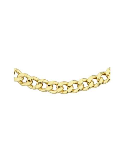 Cadena Caballero Barbada - Oro Amarillo 18k