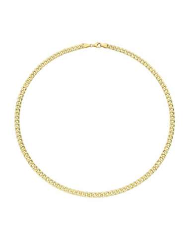 Cadena Caballero Barbada - Oro Amarillo 18k