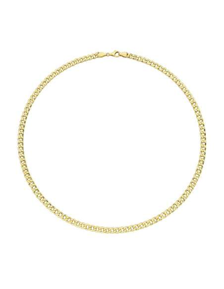 Cadena Caballero Barbada - Oro Amarillo 18k