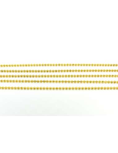 Cadena Bolitas de Oro Amarillo  - Oro Amarillo 18K