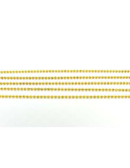 Cadena Bolitas de Oro Amarillo  - Oro Amarillo 18K