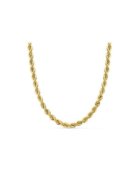 Cadena de Oro trenzada o Cordón Salomónico Unisex  - Oro Amarillo 18K