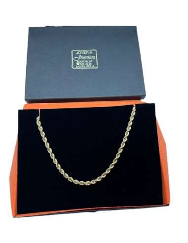 Cadena trenzada o Cordón Salomónico Unisex  -...