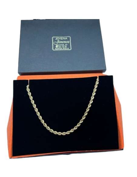 Cadena trenzada o Cordón Salomónico Unisex  - Oro Amarillo 18K