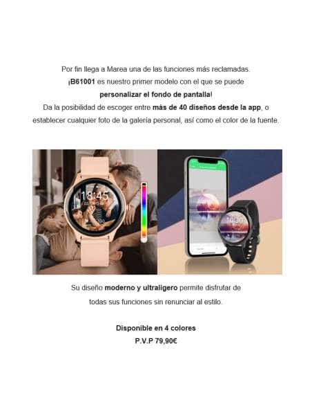 Reloj Unisex Pantalla Personalizable - Marea Smartwatch B61001/3