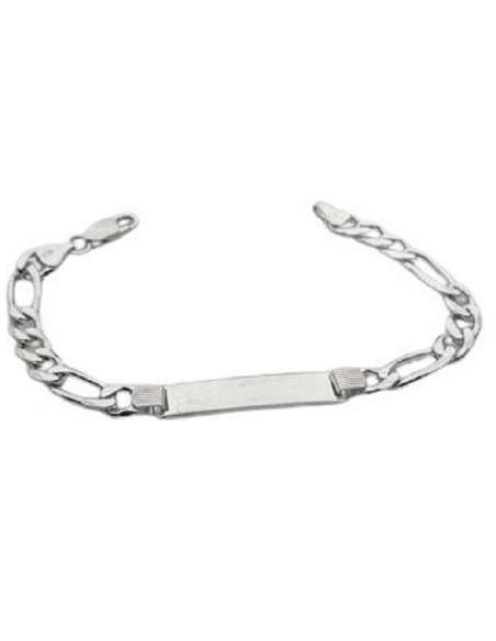 Pulsera esclava con Eslabones 3x1 - Plata de ley