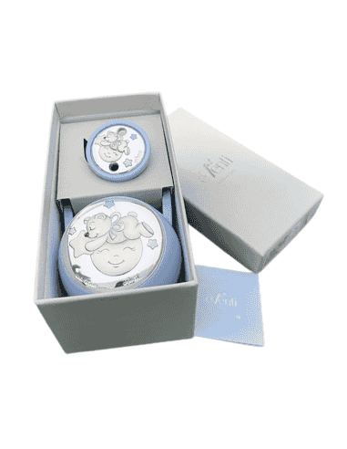 Portachupetes con pinza infantil Oso luna Azul EV3414/01C