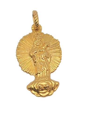 Medalla en Busto Virgen Loreto 39x22mm