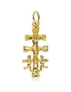 Colgante Cruz Caravaca - Oro Amarillo 18k