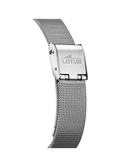 Reloj para Mujer Acero con Esfera Negra y Detalle de Corazones y Circonitas - Lotus 18616/4