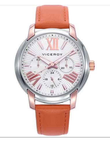 Reloj para Mujer colección CHIC con caja de acero y correa de piel naranja Viceroy  401270-83