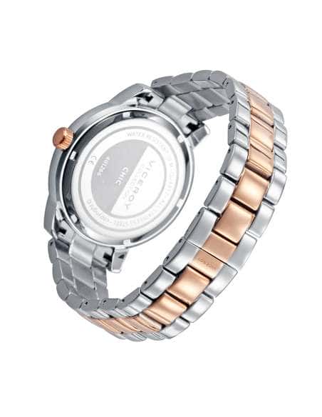 Reloj para Mujer de Acero Bicolor Plateado y Oro Rosa con Detalles de Circonitas- Viceroy 401266-83