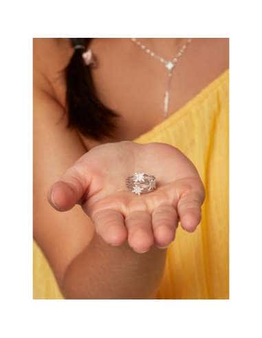 Anillo para Mujer Estrella Polar Plata de Ley con Circonitas - Marea D02806/AA14