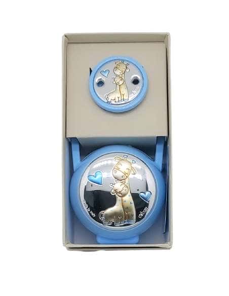 Set Infantil Portachupetes con Pinza Jiraba Azul - Eventi EV3474/01C