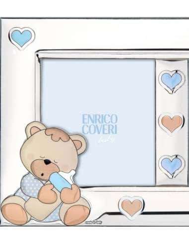 Marco de Fotos Infantil Doble Oso Azul - Enrico Coveri EC0733/2LC
