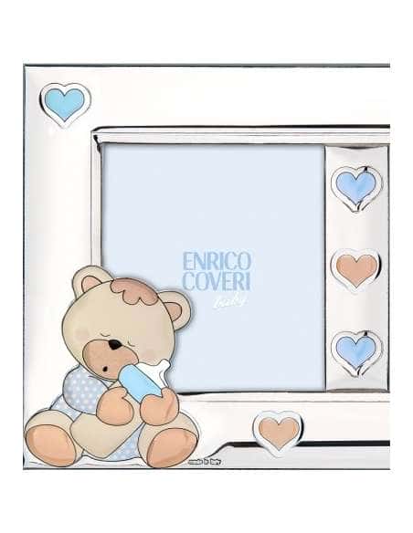 Marco de Fotos Infantil Doble Oso Azul - Enrico Coveri EC0733/2LC