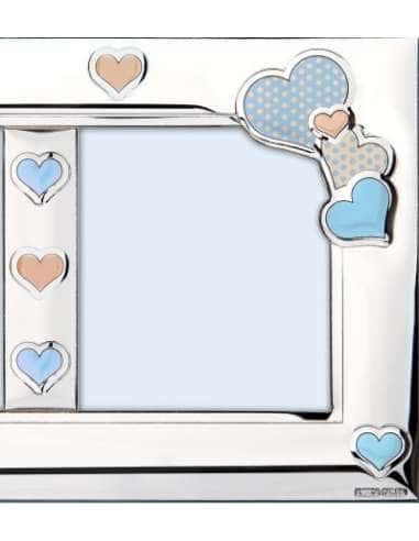 Marco de Fotos Infantil Doble Oso Azul - Enrico Coveri EC0733/2LC