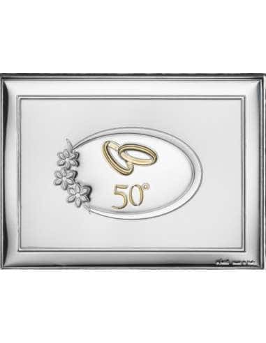 Marco Fotos o Placa Conmemorativa  50º Aniversario Flores - Eventi EV9056/13C (Personalizable)