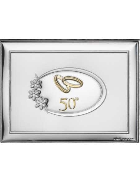 Marco Fotos o Placa Conmemorativa  50º Aniversario Flores - Eventi EV9056/13C (Personalizable)