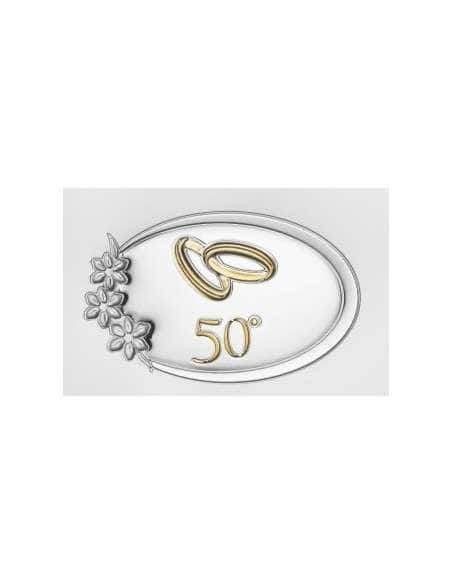 Marco Fotos o Placa Conmemorativa  50º Aniversario Flores - Eventi EV9056/13C (Personalizable)