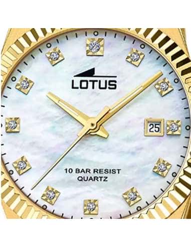 Reloj para Mujer de Acero Dorado con Esfera Nácar - Lotus 18840/1