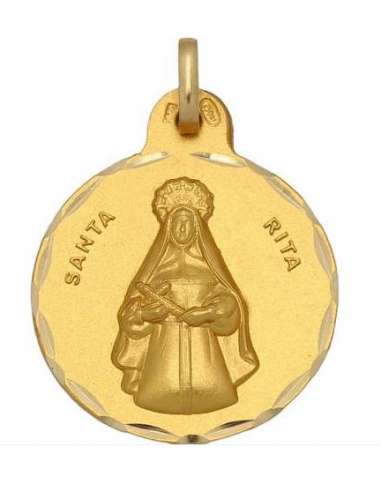 Medalla Santa Rita 21mm 3 grms