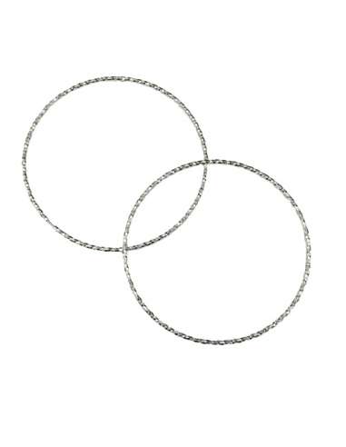 Pendientes para Mujer Lapidados de Plata Hurjo (52 x 2 mm)